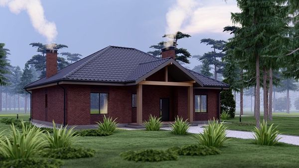 Двухэтажный дом из газобетона в Луганске