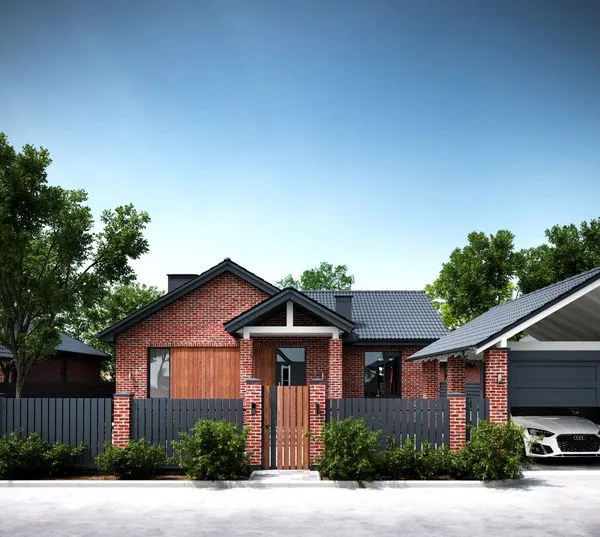 Современный дом в стиле хай-тек в Луганске